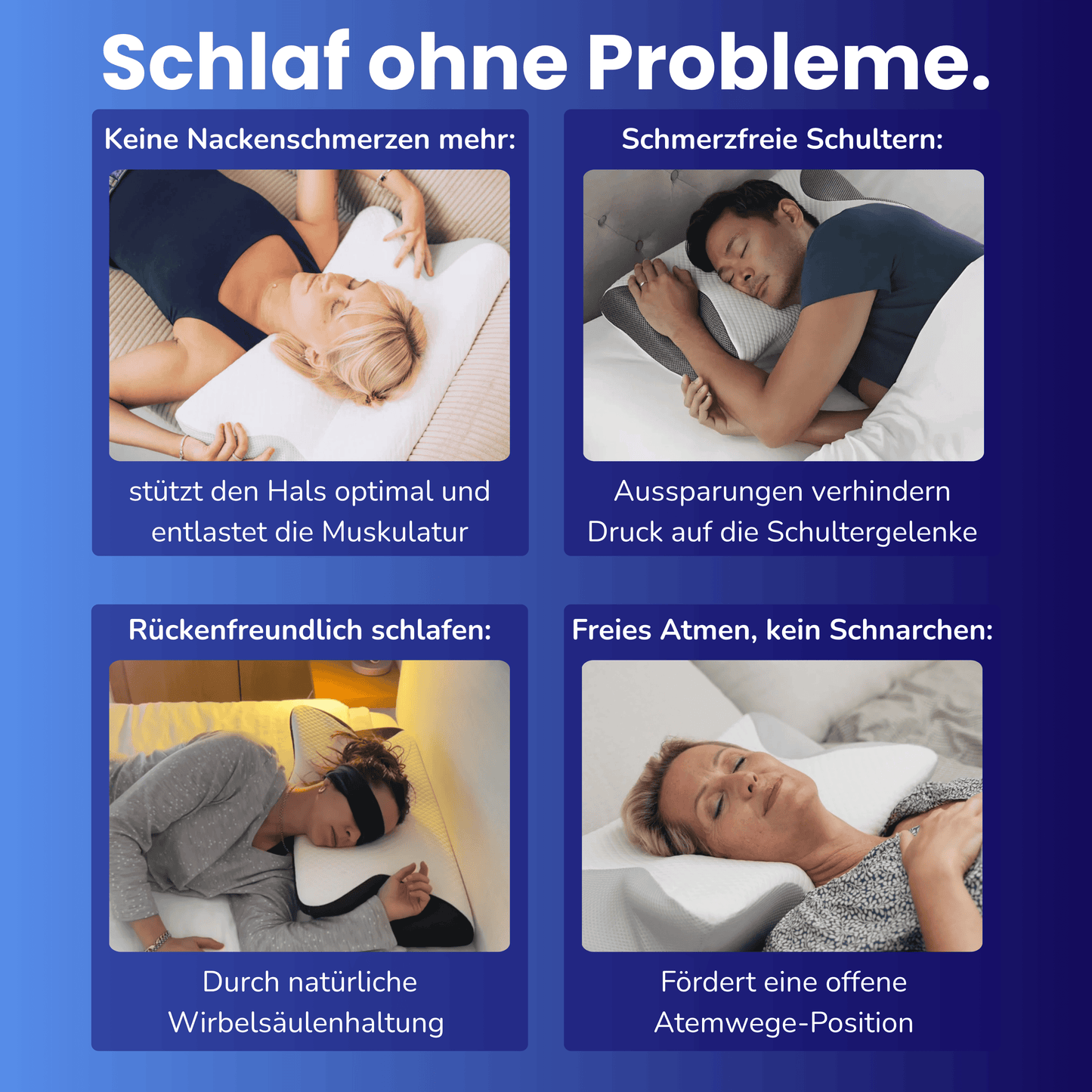 SleepFit Pillow - Orthopedic design for healthy sleep
