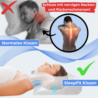 SleepFit Pillow - Orthopedic design for healthy sleep